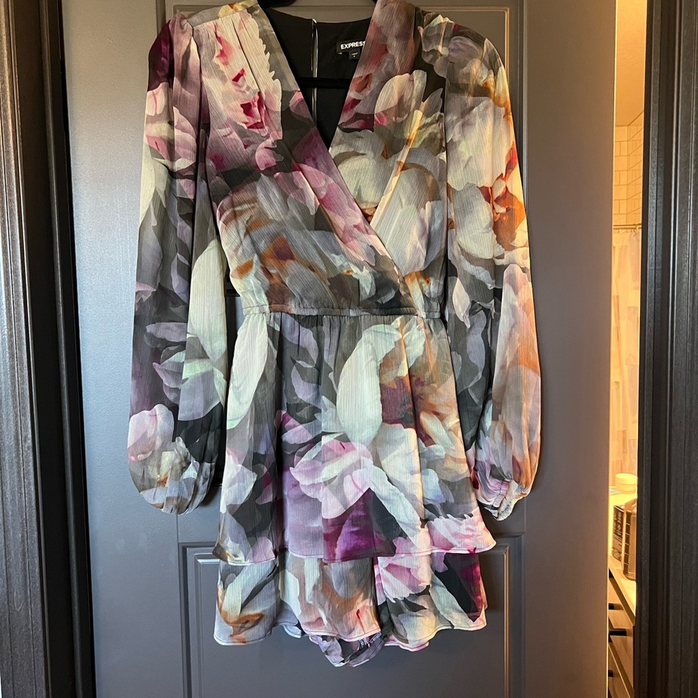 Express Multicolor Floral Dress